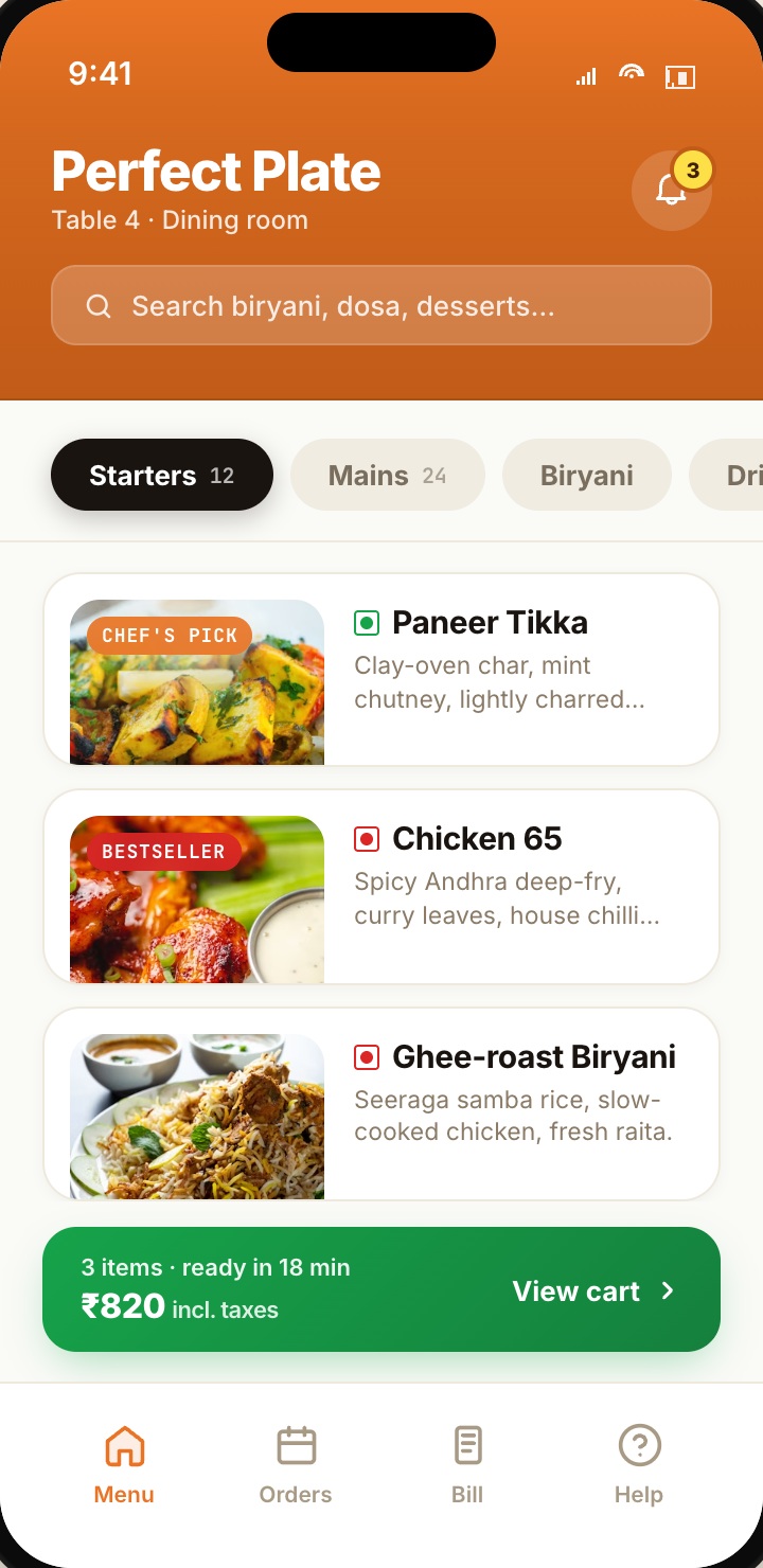 Perfect Plate — Android app