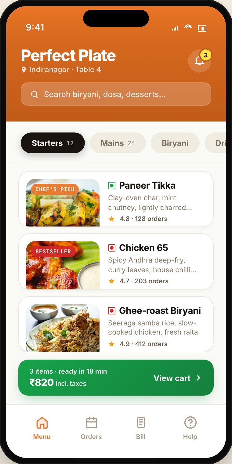 Perfect Plate — Android app